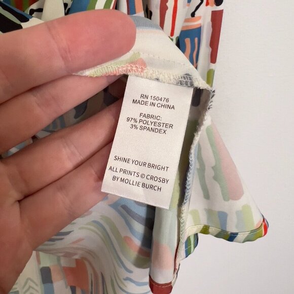 Crosby by Mollie Burch Logan Top, Bazaar Size Medium Color White - Picture 5 of 6